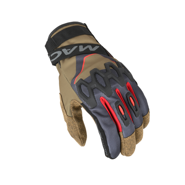 Motorcycle GLOVES MACNA, ZAIRON TAUTE/BLACK/RED