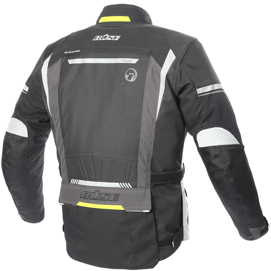 Büse Textile MC Jacket Highland II Negro /Gris