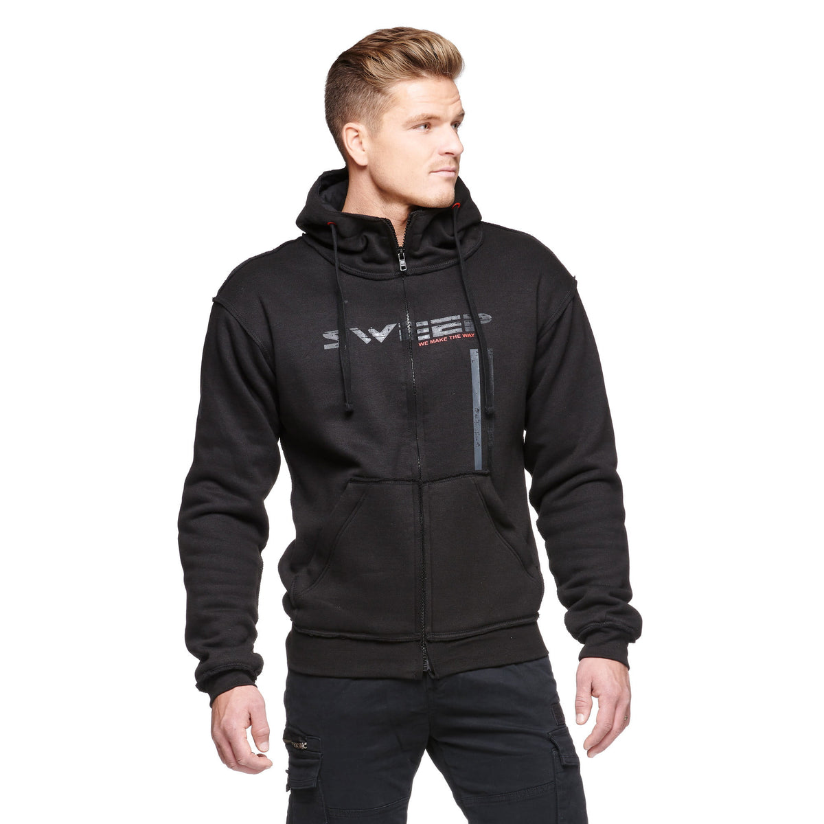 Sweet Kevlar Mc-Hoodie Stripes Black