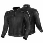 Chaqueta de cuero shima mc blake negro