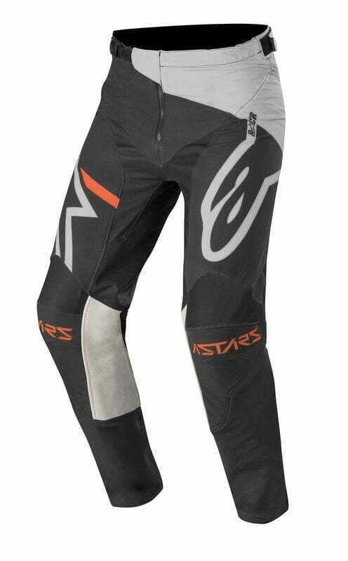 Alpinestars Racer Tech Pants de brújula de color gris claro/ negro