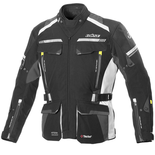 Büse Textile MC Jacket Highland II Negro /Gris