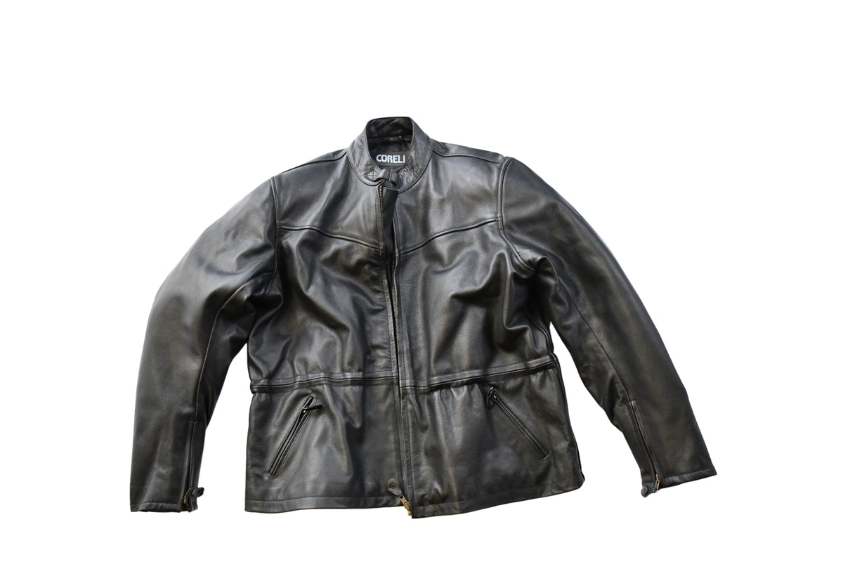 Chaqueta de cuero corell tamaño negro 46