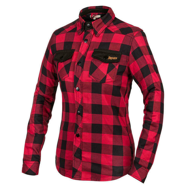 Broger Ladies Kevlar Mc camisa Alaska Red /Negro
