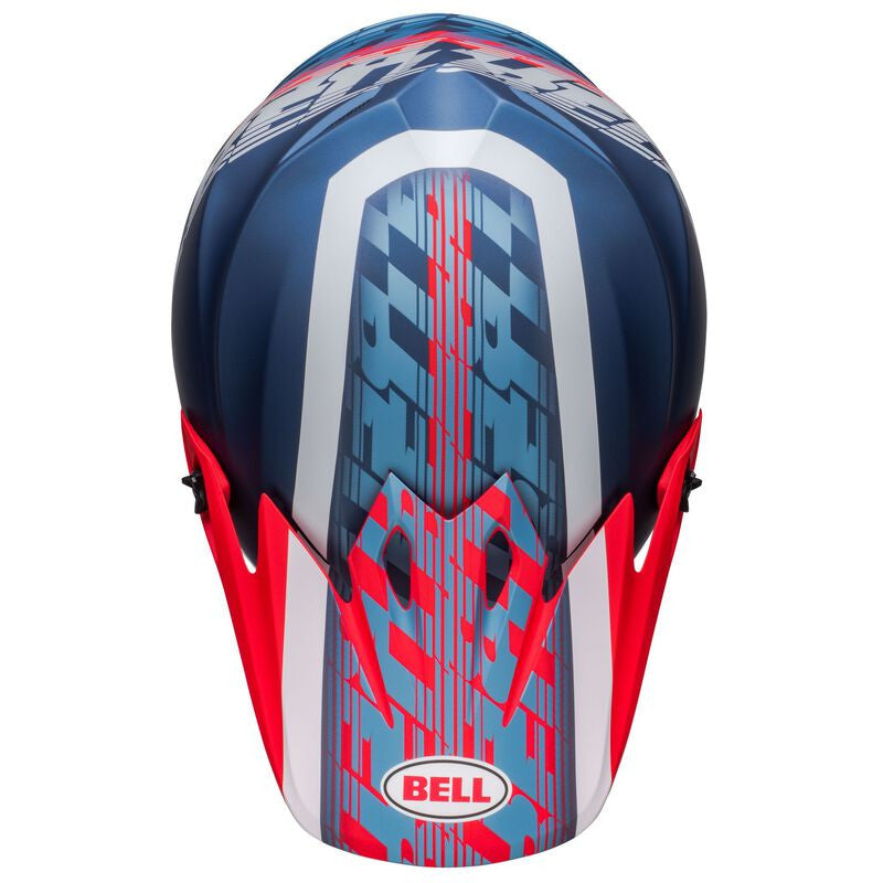 Bell Cross MC Casco MX-9 MIPS Azul /Blanco