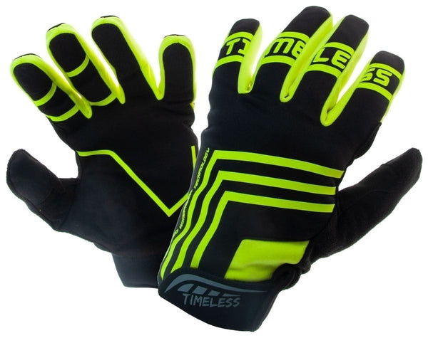 Guantes de scooter atemporales negros neopreno neopreno /gripe