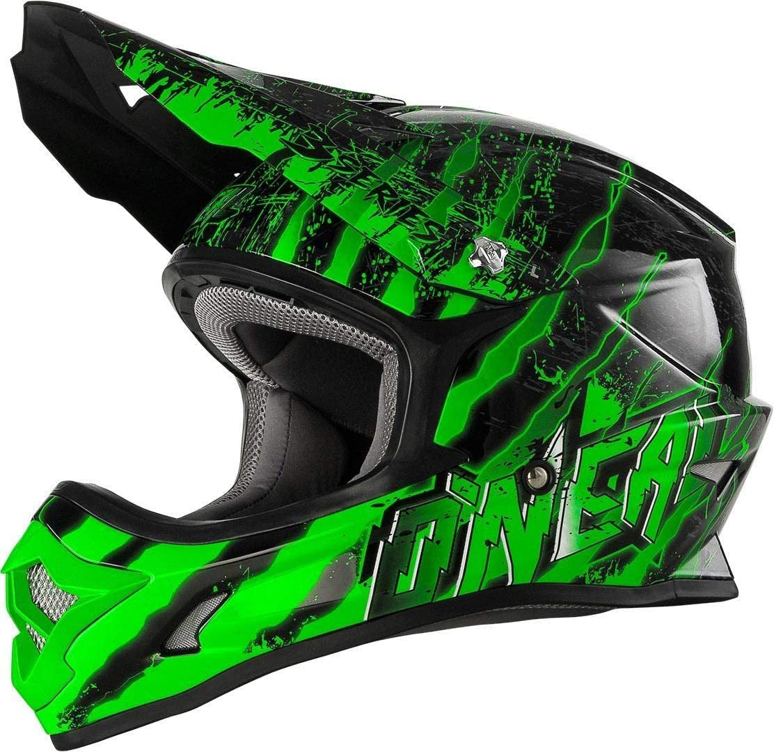 Oneal Cross MC Casco 3 Serie Mercury Black /Green