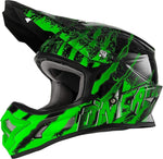 Oneal Cross MC Casco 3 Serie Mercury Black /Green