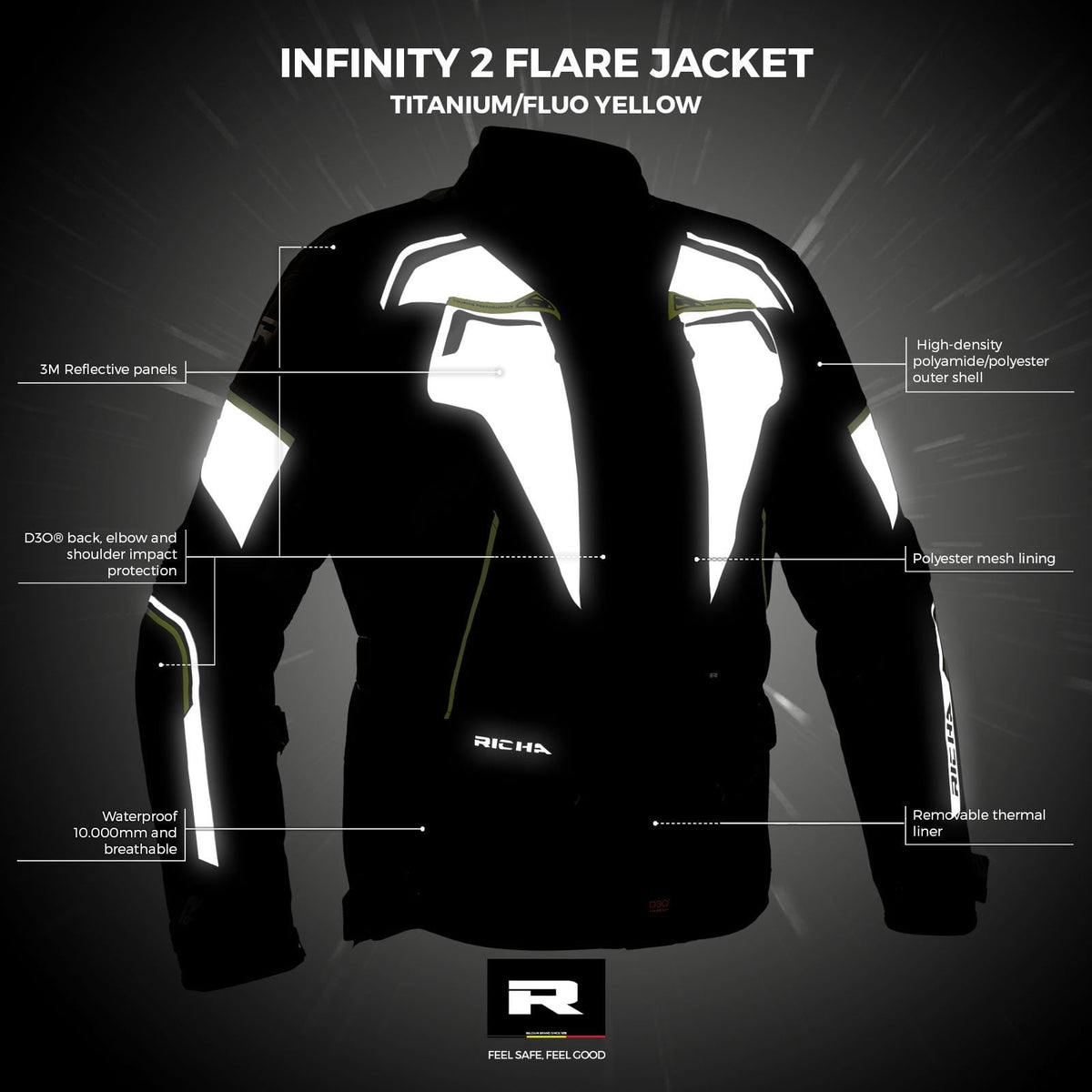 Richa Lady Textile MC Jacket Infinity 2 Flan