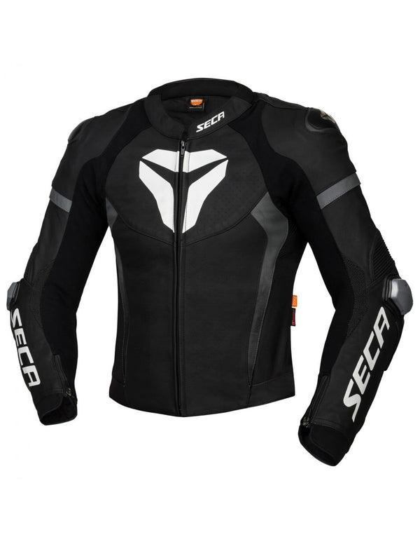 Chaqueta de cuero Seca SRS II Negro /Blanco