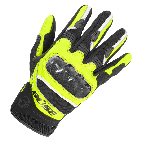 Büse Mc-Gloves Safe Ride Black /Flu