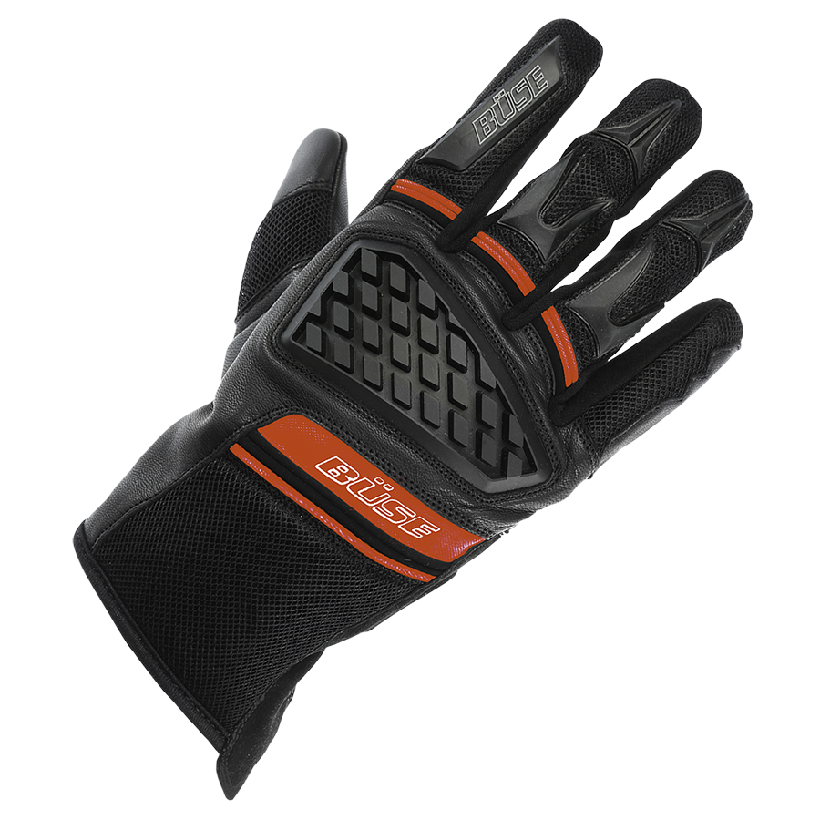 Büse Mc-Gloves Braga Negro /Rojo