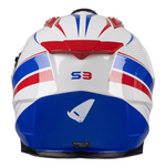 Ovni aventura mc casco aries blancos /azul /rojo