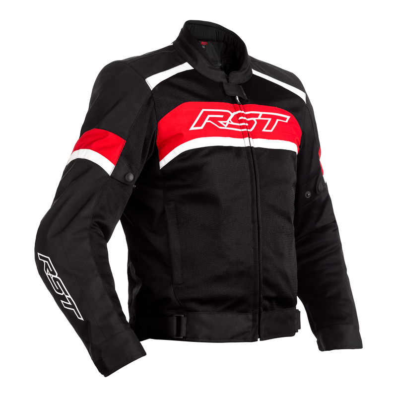 Primero textil Mc-Jacket piloto negro /rojo