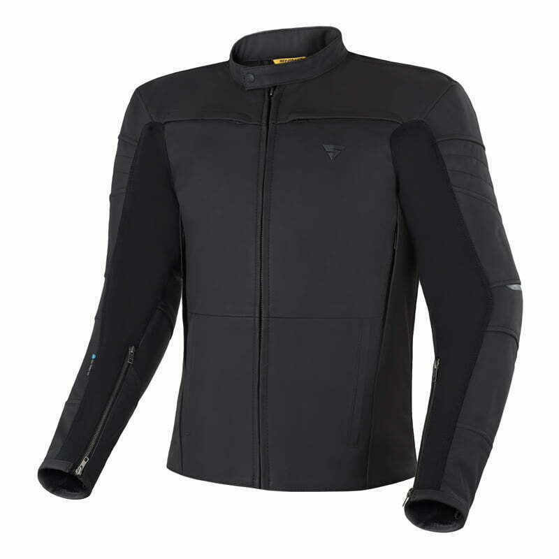 Shima Mc-cuero chaqueta sombra tfl negra