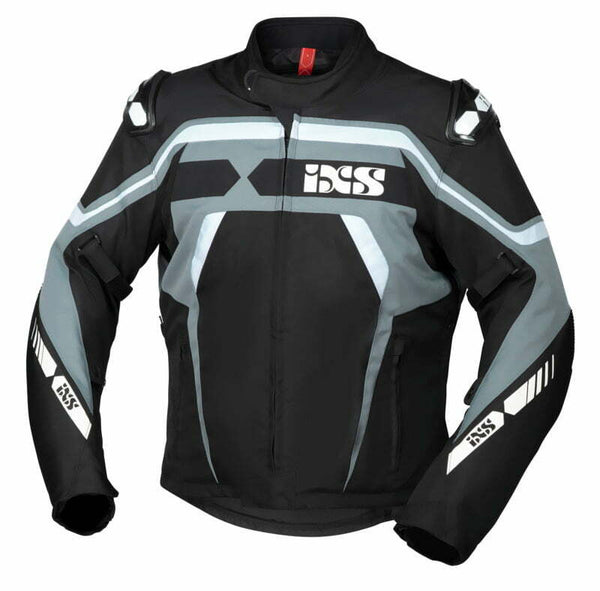 IXS Textile MC Jacket RS-700 PCS negro /gris /blanco