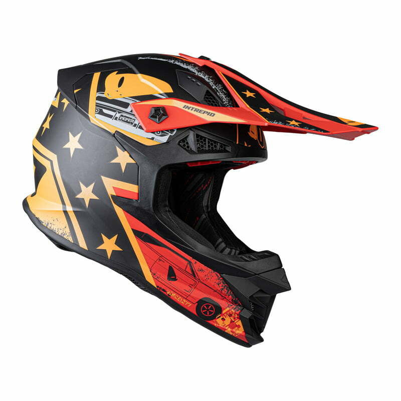 UFO Cross MC helmet intrepid black /red /orange