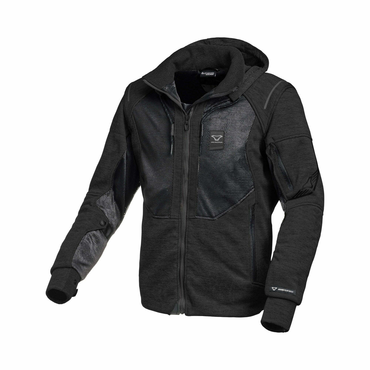 Macna Kevlar Mc-Hoodie Breeze Negro