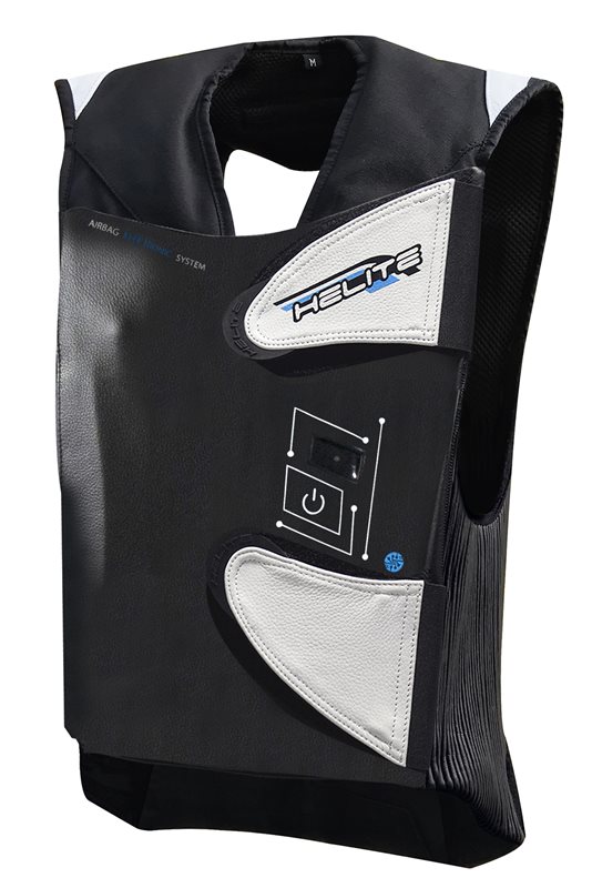 Airbagjäst helite e-gp aire negro/blanco