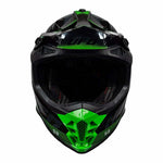 Ovnis cross mc casco intrepid negro /verde