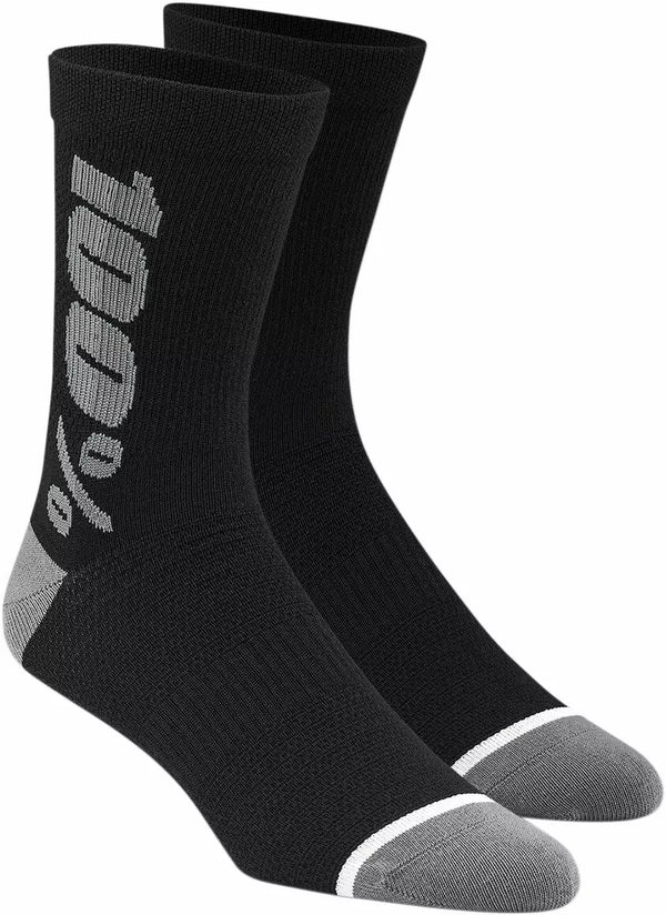 100% SOCKS RHYTHM BK/GY SM/MD 20051-002