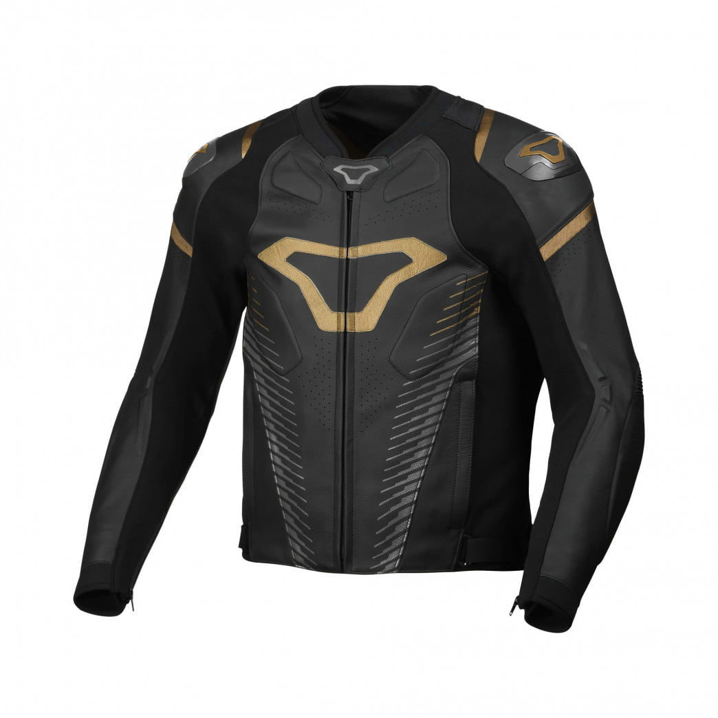 Macna Leather Mc-Jacket Tronniq Negro /Oro