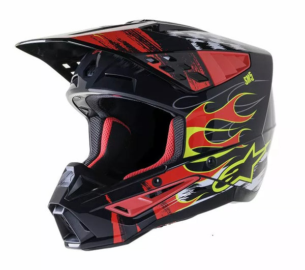 Alpinestars (MX) Casco SM5 Rash Red/G L 8307023-9033-L