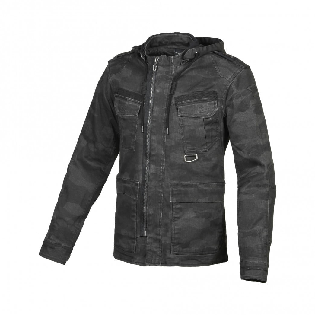 Macna Textile MC Jacket Combat Black /Camo