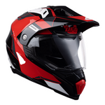 Ovnis aventura mc casco aries negros /rojo