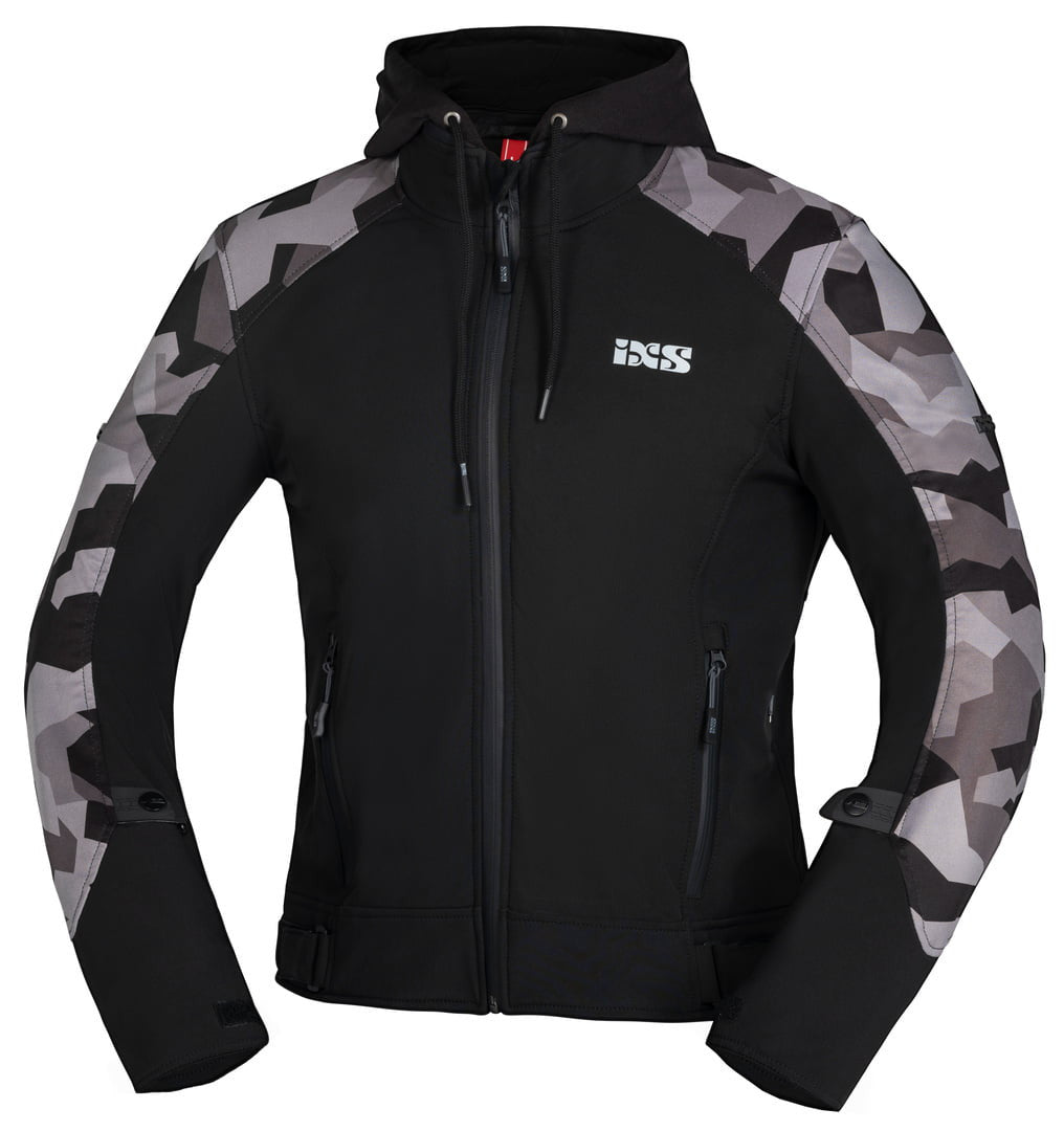 IXS Softshell MC Chaqueta SO MOTO NEGRO /CAMO