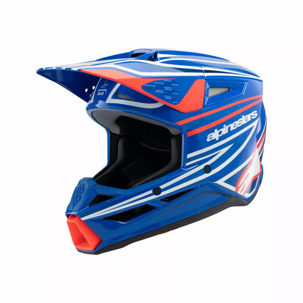 Alpinestars (MX) Casco YTH SM3 Wurx Azul/Rojo/W 8302125-7312-Sym