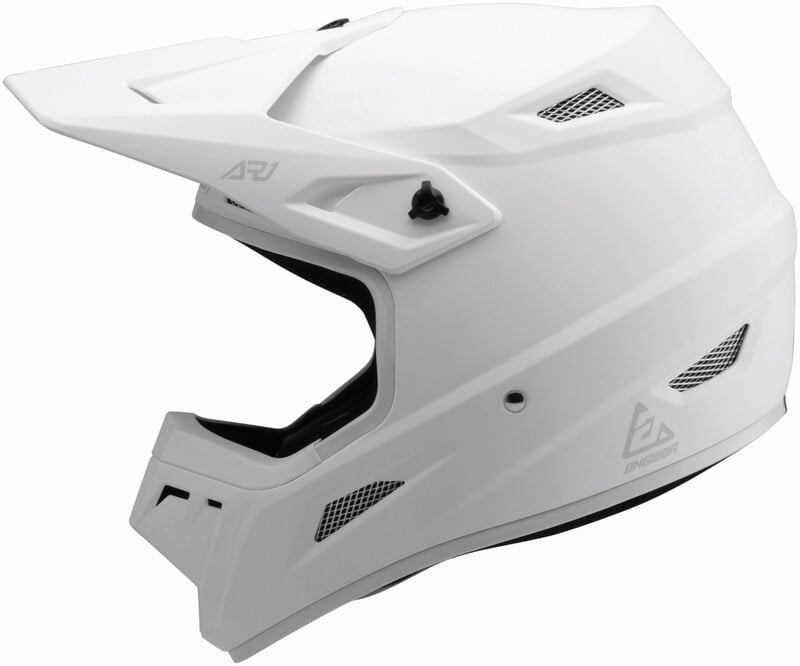 Respuesta Barn Cross MC Casco AR1 White sólido