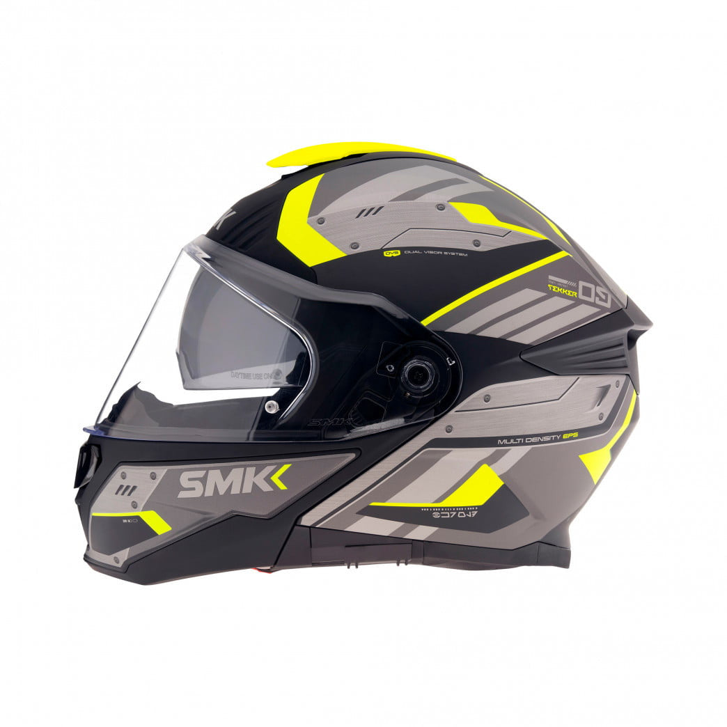 SMK Openable MC Helmet Gullwing Tekker Gray /Gripe