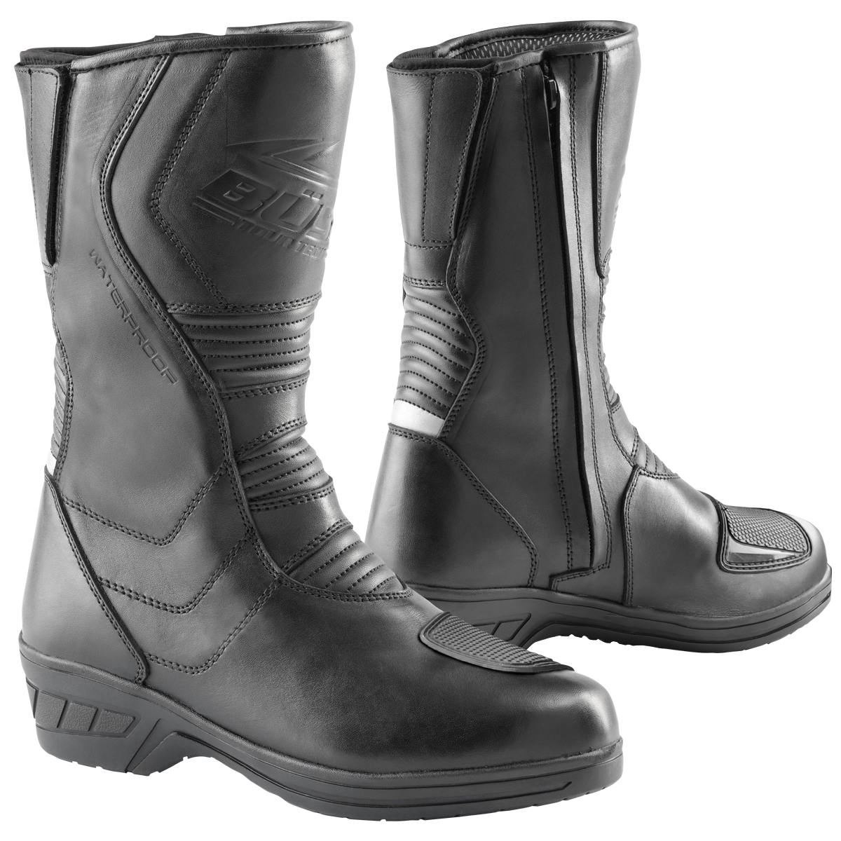 Büse Dam MC Boots D20 Black impermeable