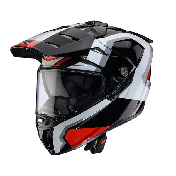 Caberg Adventure MC Casco Tanami Negro /Rojo /Blanco