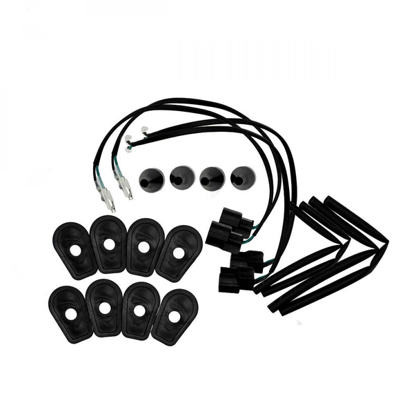 Adaptadores para micro indicadores (conjunto de 4), Kawasaki Z650RS 22- / Z900 20- / Z H2 20- / Z125 21- / Ninja 125 21- (ajuste delantero y trasero)