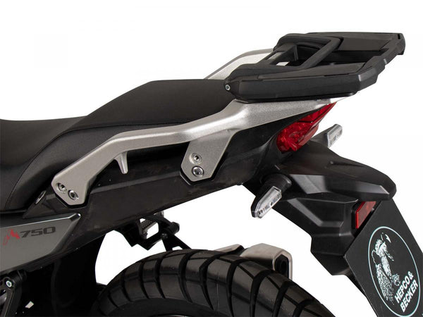 Easacck TopCasecarrier negro para combinación con una rejilla trasera original para Honda XL 750 Transalp (2023-)