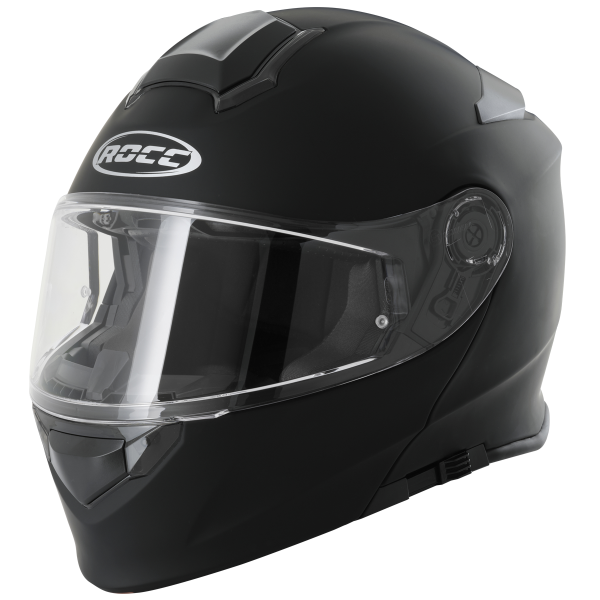 ROCC 830 Openable MC Casco Matt Black