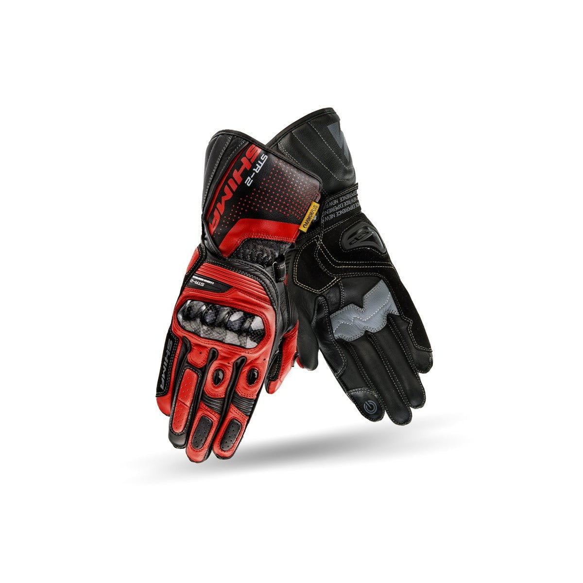 SHIMA MC-Sport Gloves STR-2 Negro /Rojo