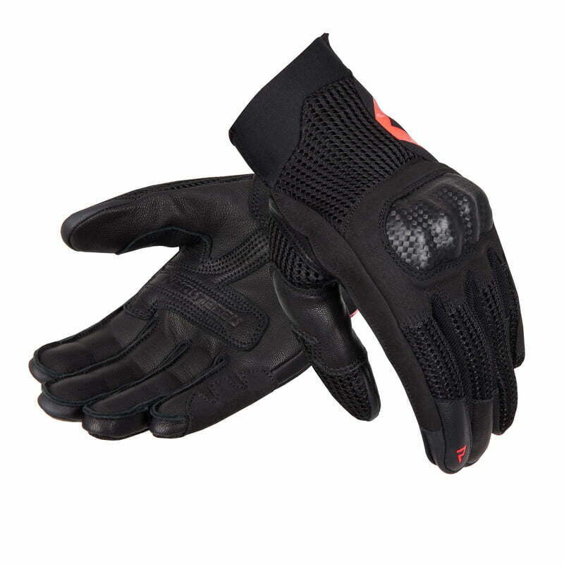 Rebelhorn Mujeres MC Guantes Gap III Negro /Rojo