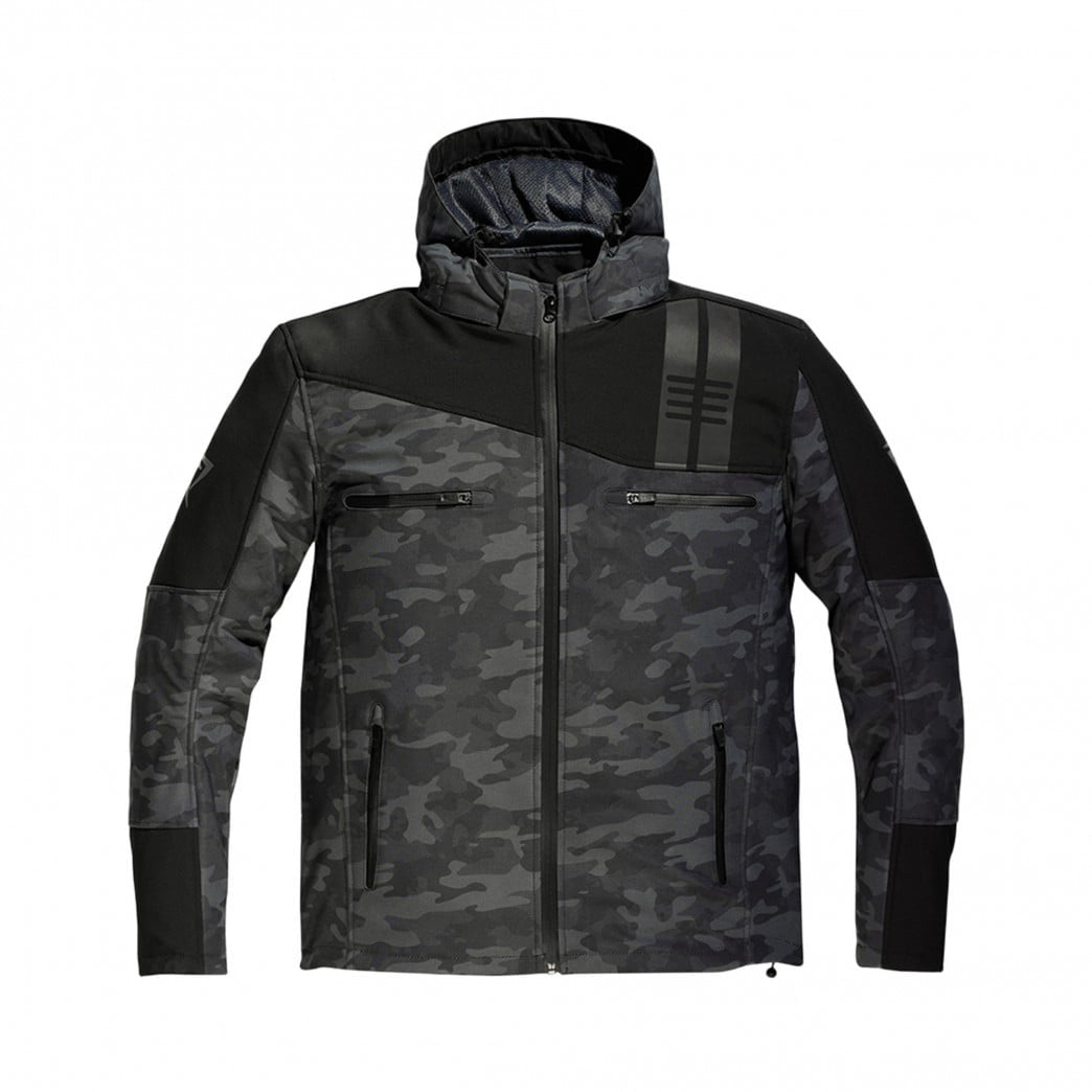 Difi Softshell Mc jacket Jamie Black /Camo