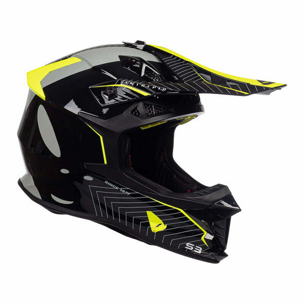 Ovnis cross mc casco intrepid negro /gripe
