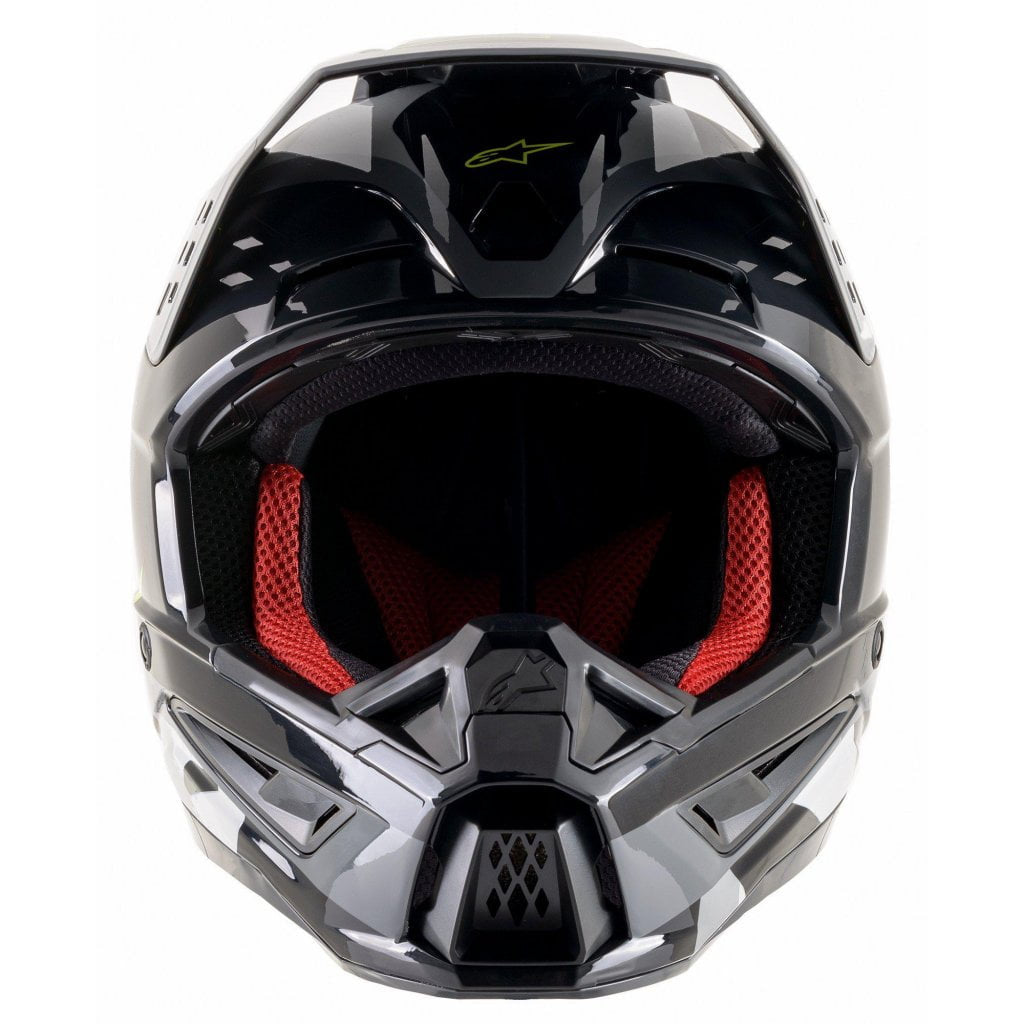 Alpinestars Cross MC Casco S-M5 Rover negro /gris /Gulfluo