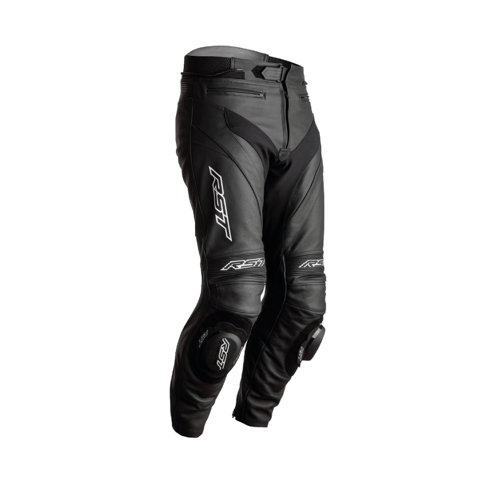 Primeros pantalones de cuero MC Tractech Evo 4 CE Black