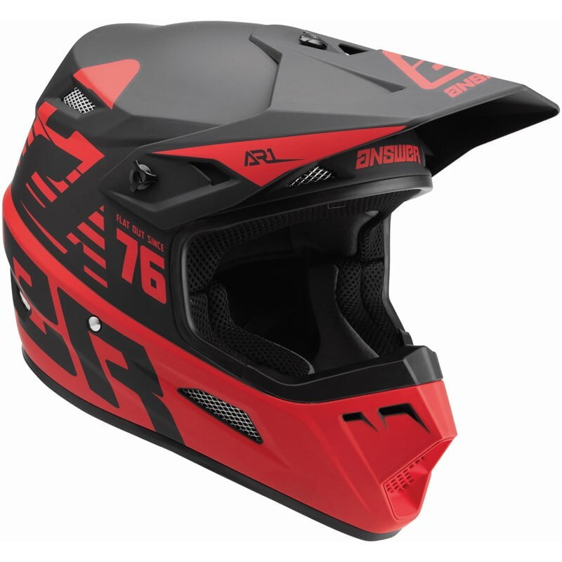 Respuesta Casco cruzado de niño AR1 Bold negro /rojo