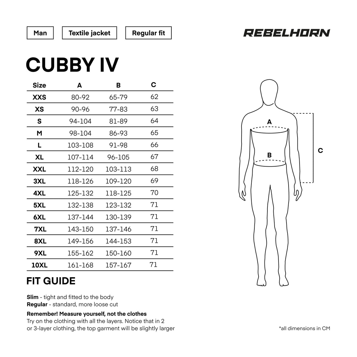 Rebelhorn Textile MC jacket Cubby IV Black