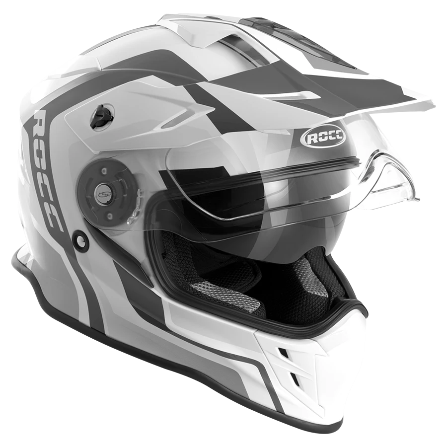 Rocc 781 Adventure MC Helmet White /Black