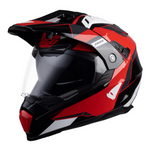 Ovnis aventura mc casco aries negros /rojo