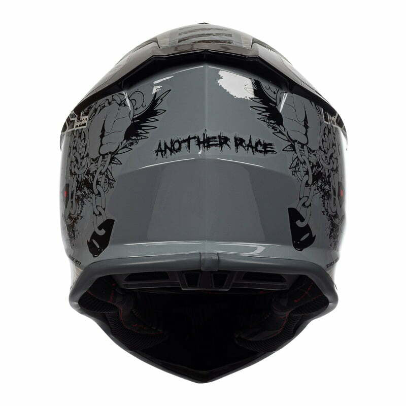 Ovnis cross mc casco intrepid rebel metal