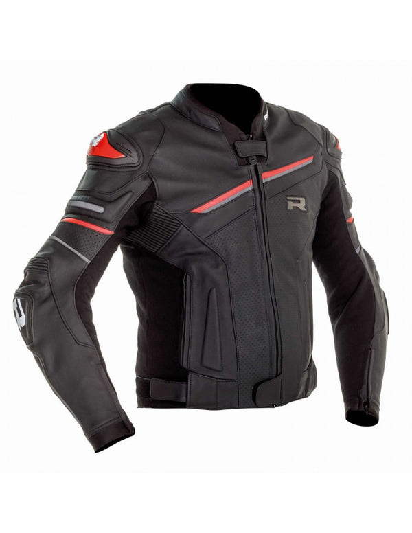 Chaqueta de cuero richa Mugello II negro /rojo